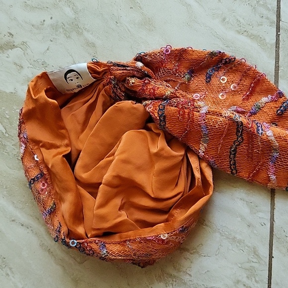 Bedazzled head scarf. Throwback 60s style. Silk. by Eugenia Kim 🤩 - Picture 4 of 9